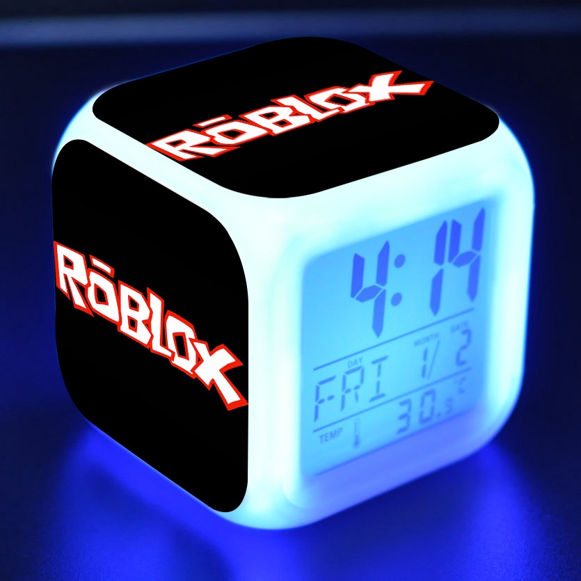 Roblox Đồng Hồ Báo Thức Điện Tử Có Đèn led 7 Màu Cho Bé