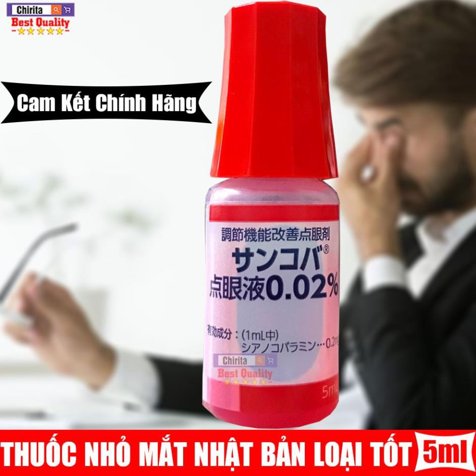 Thuốc Nhỏ Mắt SANTEN Nhật Bản LOẠI TỐT 5Ml - Giảm Căng Thẳng Và Làm Dịu Mắt