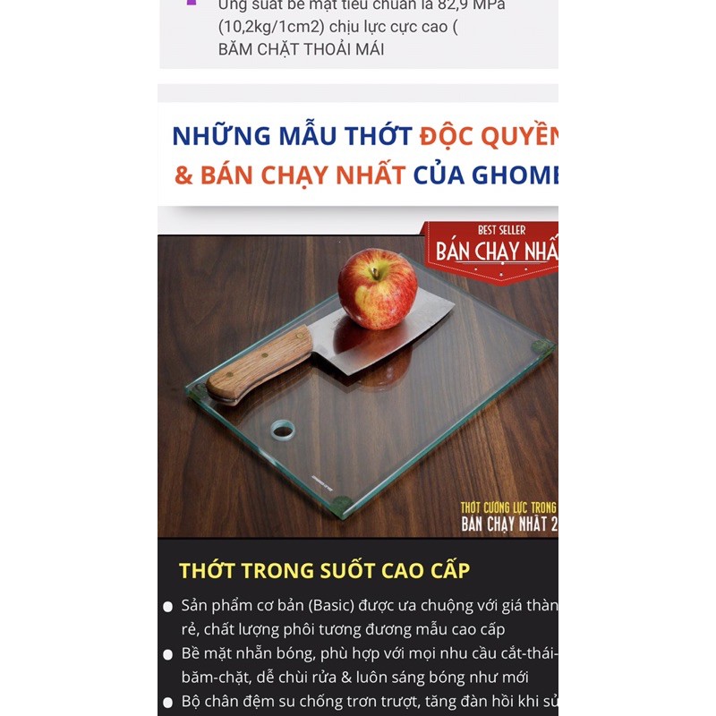 thớt cường lực ghome