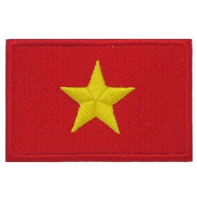 Tấm Patch Thêu dán ráp Velcro cờ Việt Nam và nước ngoài NASA, LHQ Miếng dán ráp logo cờ Áo Khoác Băng Tay Ba Lô Vải nhám