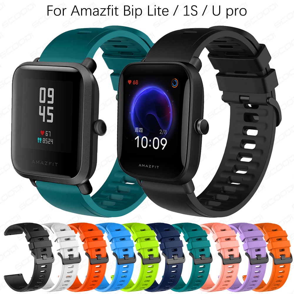 Dây Đeo Silicon Mềm Chất Lượng Cao Cho Đồng Hồ Thông Minh Huami Amazfit bip Lite / 1S / bip 3 / bip u pro / bip s
