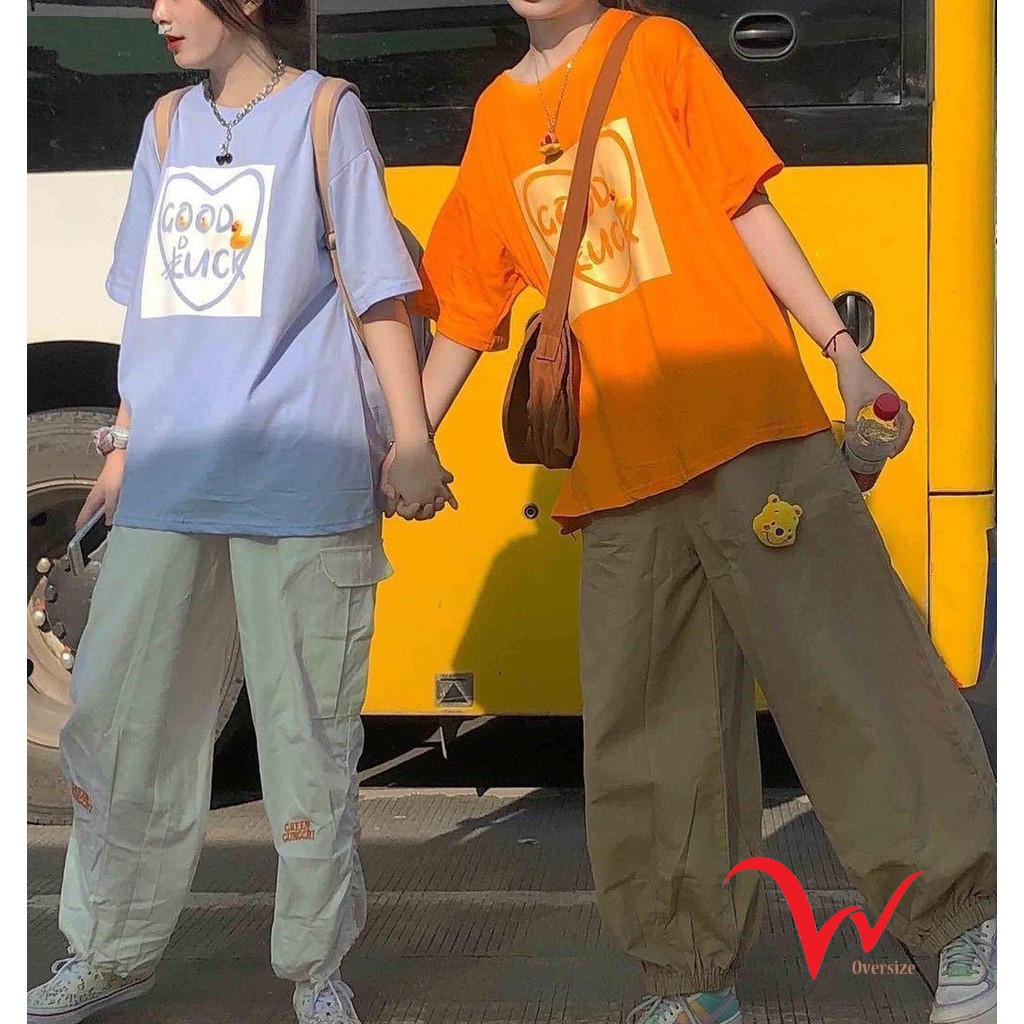 Áo Thun Tay Lỡ Unisex - Good Luck