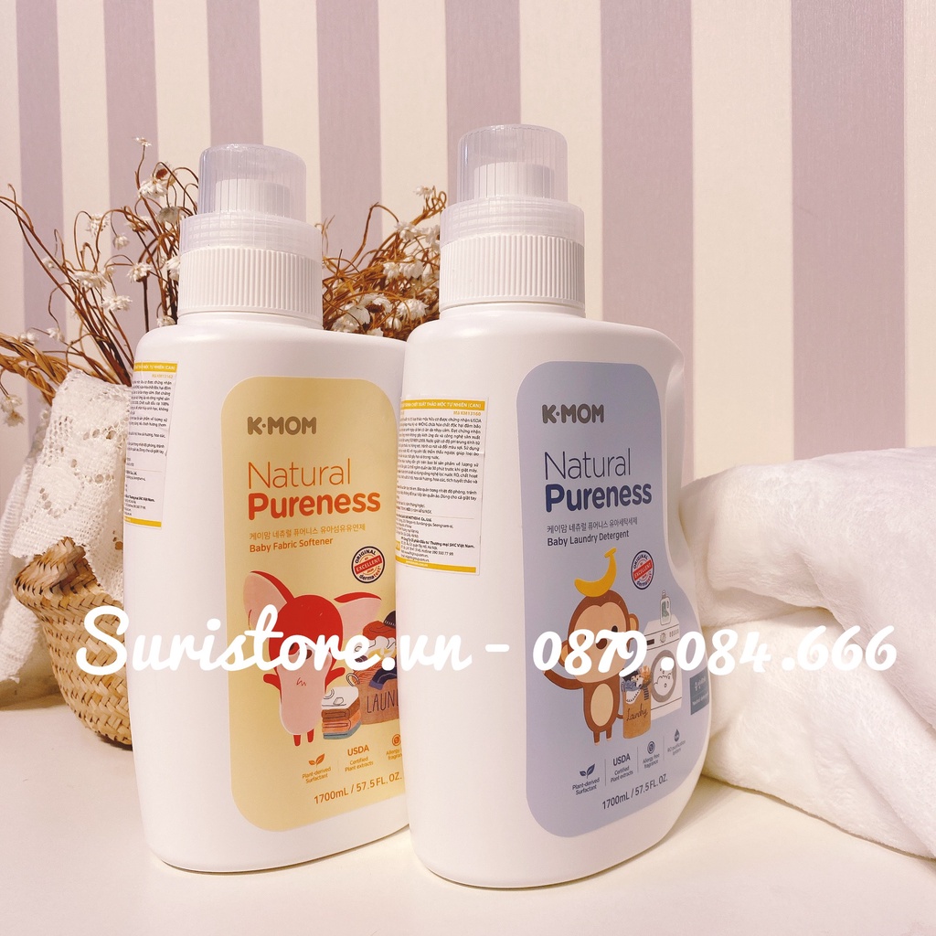Nước GIẶT, xả đồ sơ sinh hữu cơ K-MOM Hàn Quốc
