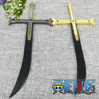 Mô hình móc khóa Hắc kiếm Yoru kiếm mềm của Mihawk mắt diêu hâu trong One Piece Thép nguyên khối Titan