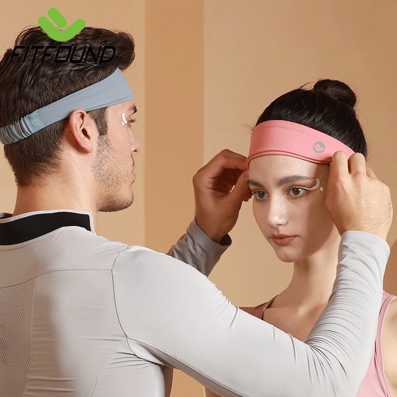 Băng Đô Thể Thao Headband Nylon Spandex  Đeo Trán Thấm Chặn Mồ Hôi Chống Trượt FITFOUND Bản 5Cm