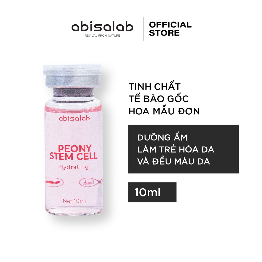 Tinh chất Tế bào gốc Mẫu đơn Abisalab Hydrating Peony Stemcell 10ml