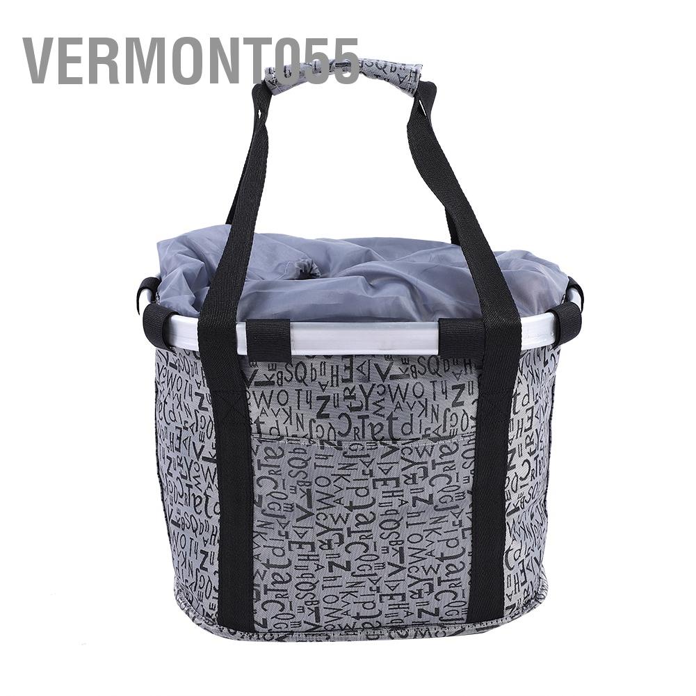 Có thể bán buôn Xe đạp Giỏ Xe đạp Khung phía trước Túi vận chuyển Thanh lưu trữ Túi đựng đồ Gấp Vermont055 Hàng giao ngay