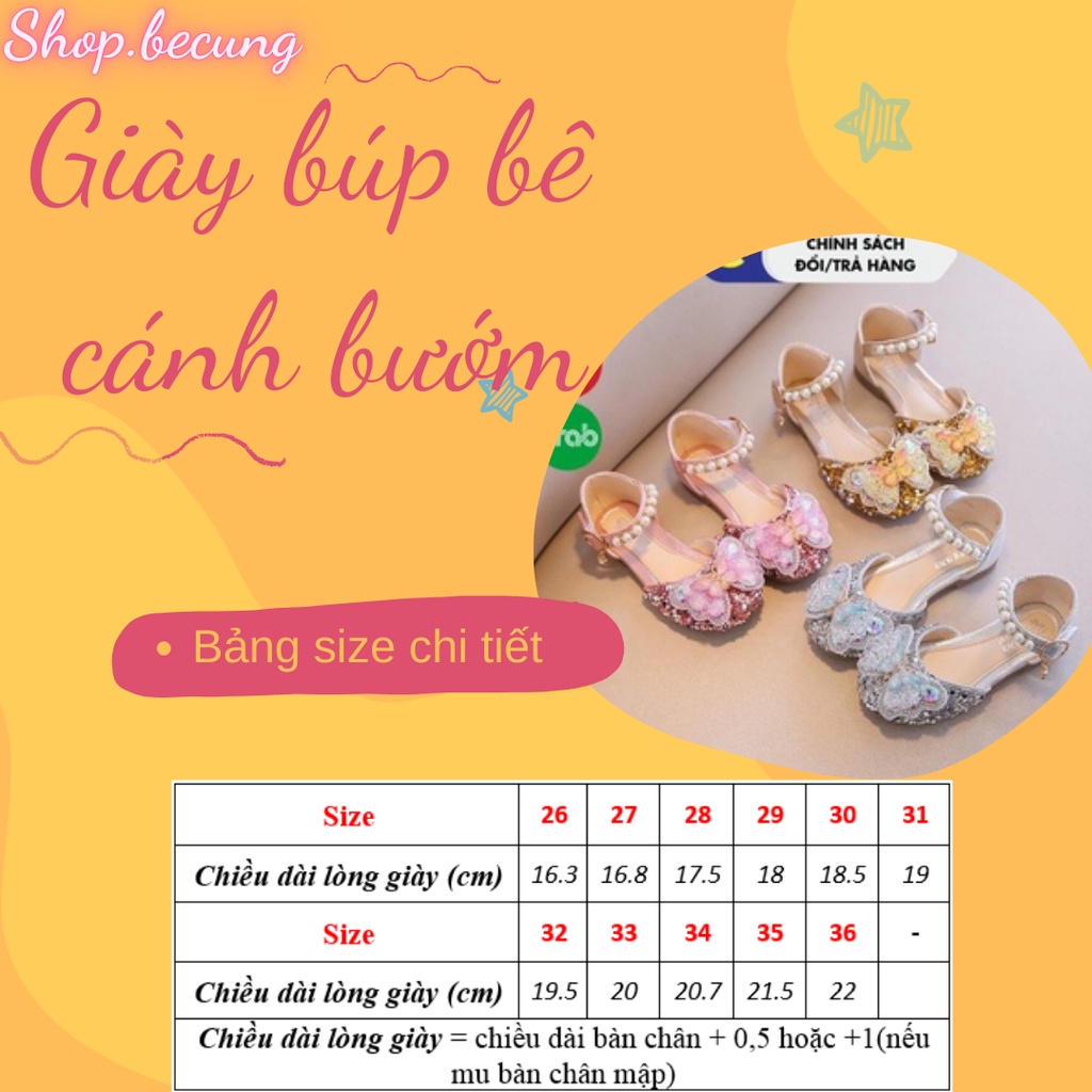 Giày búp bê bé gái đính nơ xinh quai ngang gắn hạt kiểu công chúa dễ thương size 26-36 cho bé từ 3-15 tuổi