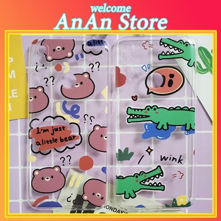 Ốp lưng Vsmart Joy 3 ❤️ Ốp lưng Vsmart Live ❤️ Ốp lưng Vsmart Active 3 v.v.. dẻo trong in hình Bear&Cá Sấu - AnAn Store