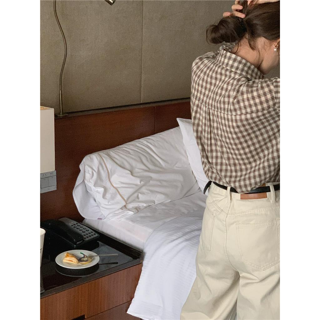 Áo Sơ Mi Kẻ Sọc Dài Tay Dáng Rộng Dễ Phối Đồ 61141