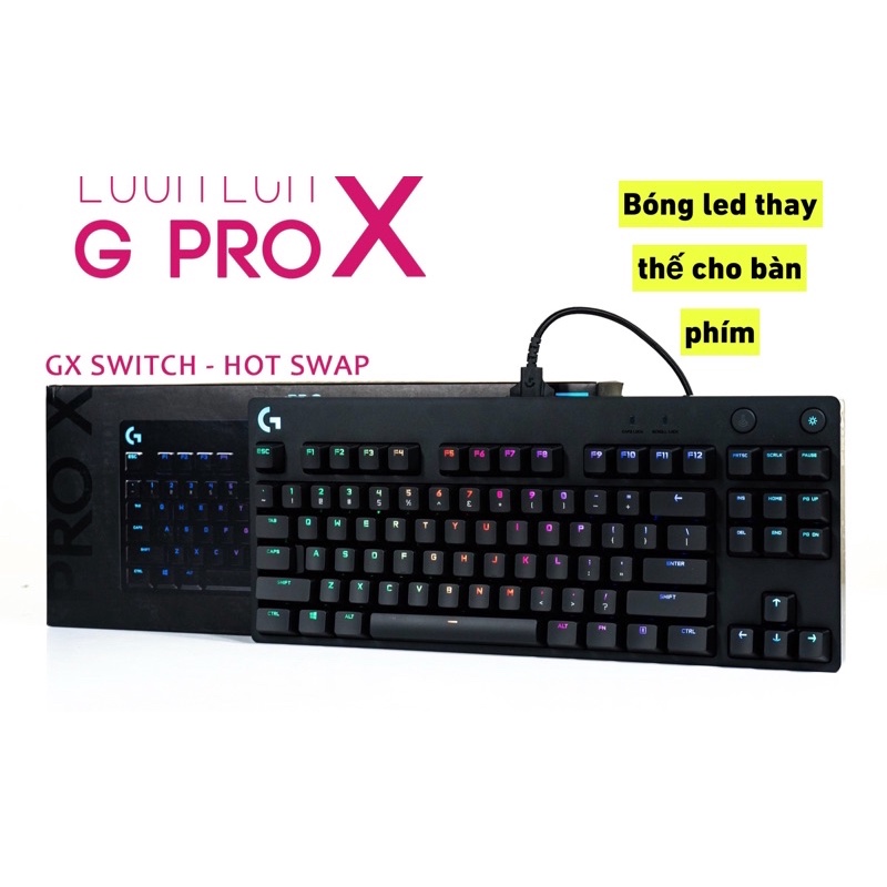 Bóng led Dán thay thế cho bàn phím cơ logitech Gpro Gprox G512