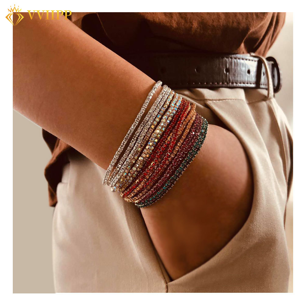 Vòng Tay Đính Đá Phong Cách Hàn Quốc Thanh Lịch Cho Nữ