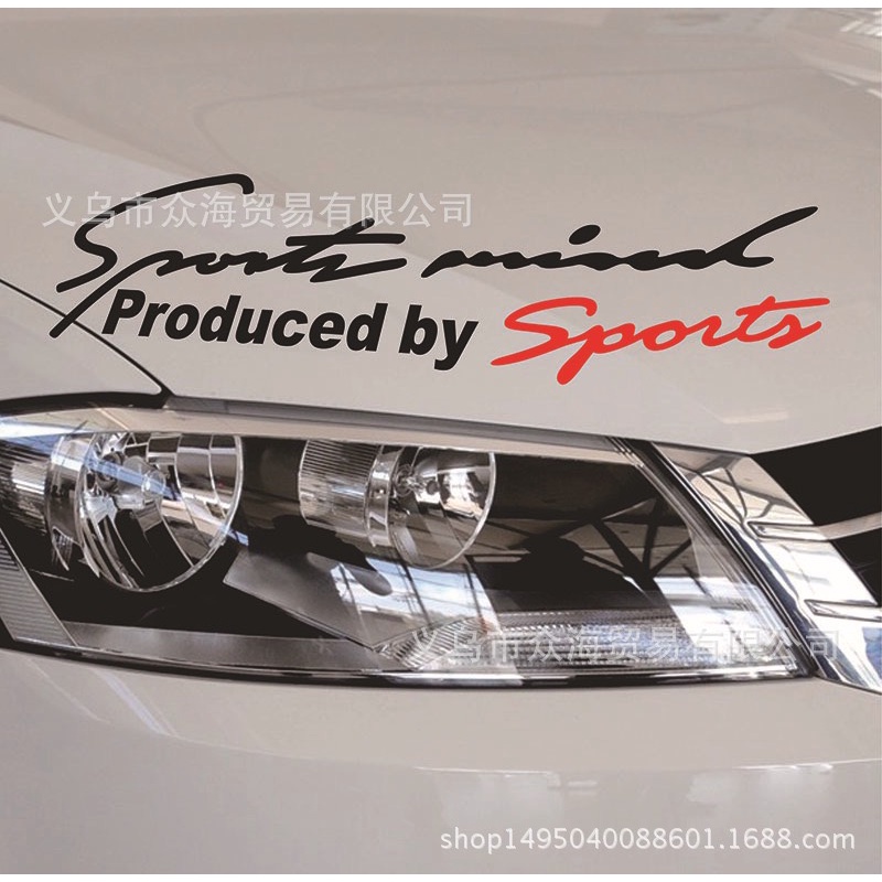 Miếng dán sport xe oto, tem dán decal Sport mind prodeced by Sports xe hơi - Seven.car
