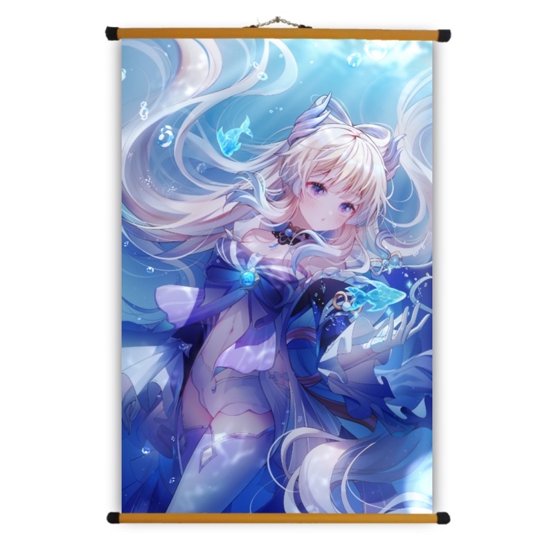 Poster Vải Sangonomiya Kokomi Genshin Impact