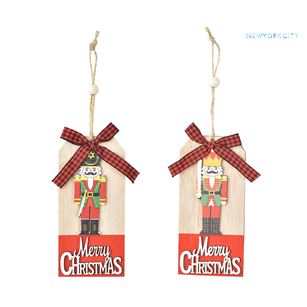 Thẻ Gỗ Óc Chó Trang Trí Giáng Sinh