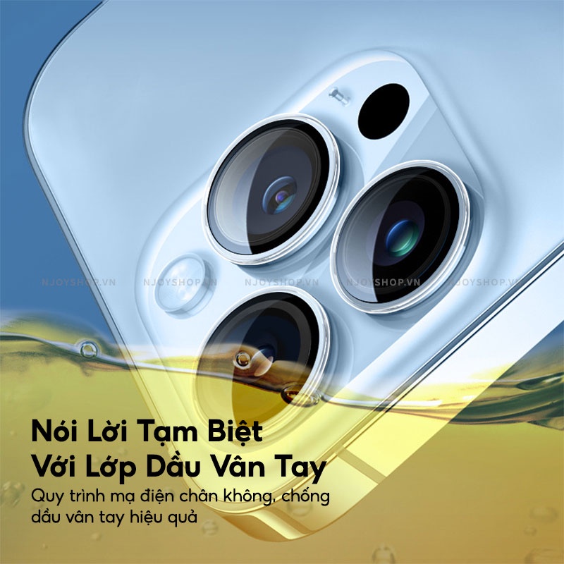 Bộ Vòng Cường Lực Camera Samsung S22 Ultra Kuzoom Trong Suốt Chống Trầy Xước Màu Nguyên Bản Njoyshop