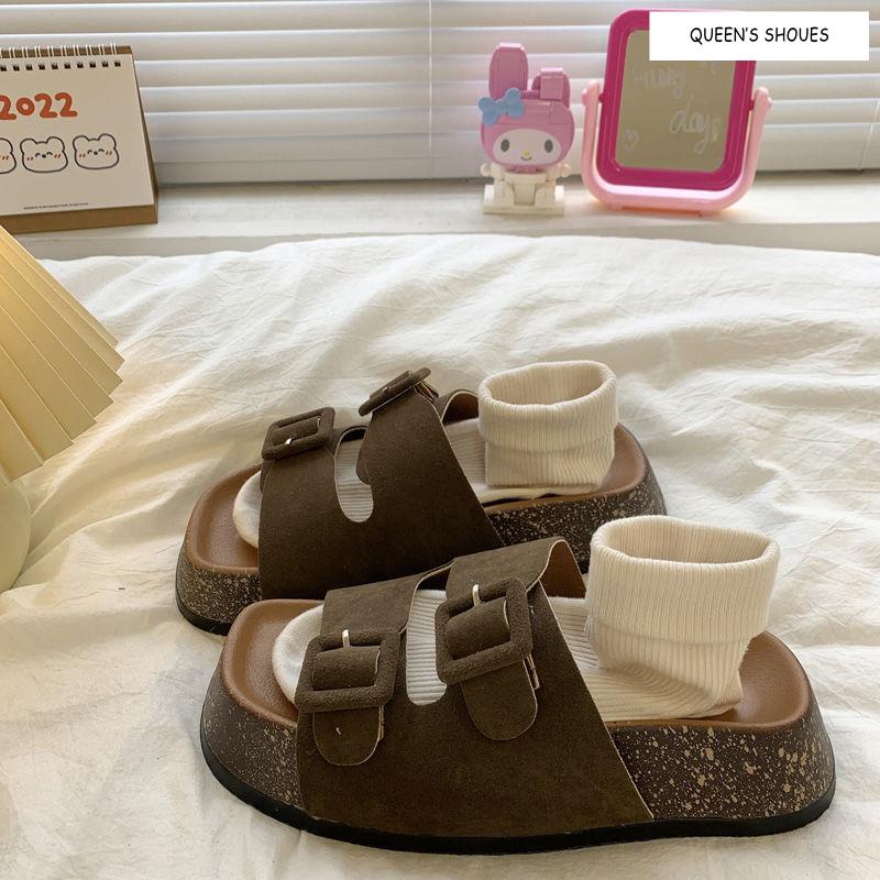 Dép Sandal Birkenstock Đế Dày Thời Trang Mùa Hè Hàn Quốc Cho Nữ