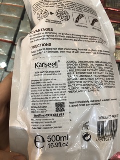 (Hấp Karseell chính hãng ) Kem Hấp Xả Phục Hồi Tóc Collagen Karseell