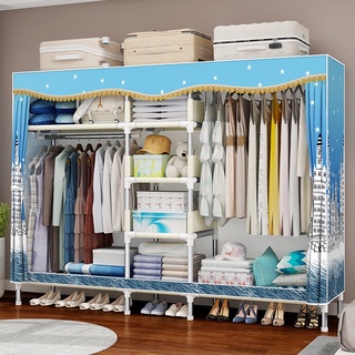 Tủ Vải Khung Gỗ, tủ quần áo các loại nhiều Buồng Nhiều Ngăn có bảnh hành và chắc chắn