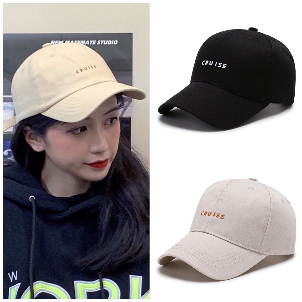 Mũ Lưỡi Trai Cotton Thêu Chữ Cruise Thời Trang Dành Cho Nam Và Nữ