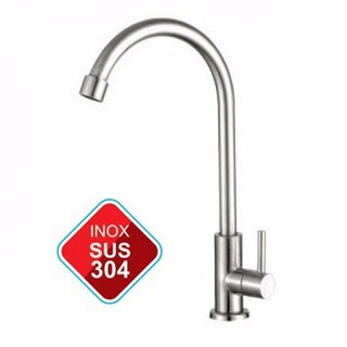 Vòi rửa chén inox 304 xoay 360 độ