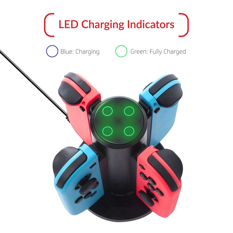 Đế Sạc 4 Cổng Usb Cho Tay Cầm Chơi Game Switch Joy-Con | BigBuy360 - bigbuy360.vn