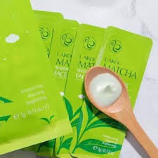 Gói lớn ( 15 gói nhỏ) Mặt Nạ Ngủ Trà Xanh Laikou Matcha Sleeping Face Mask | Thế Giới Skin Care