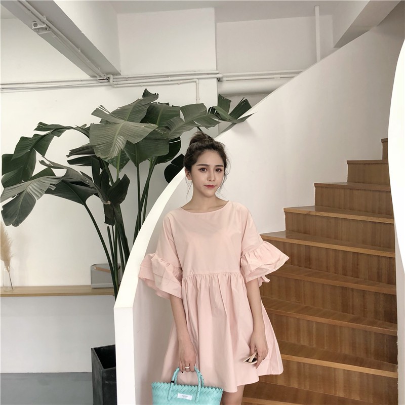 Women Summer Double Sleeves Cute Dress | BigBuy360 - bigbuy360.vn