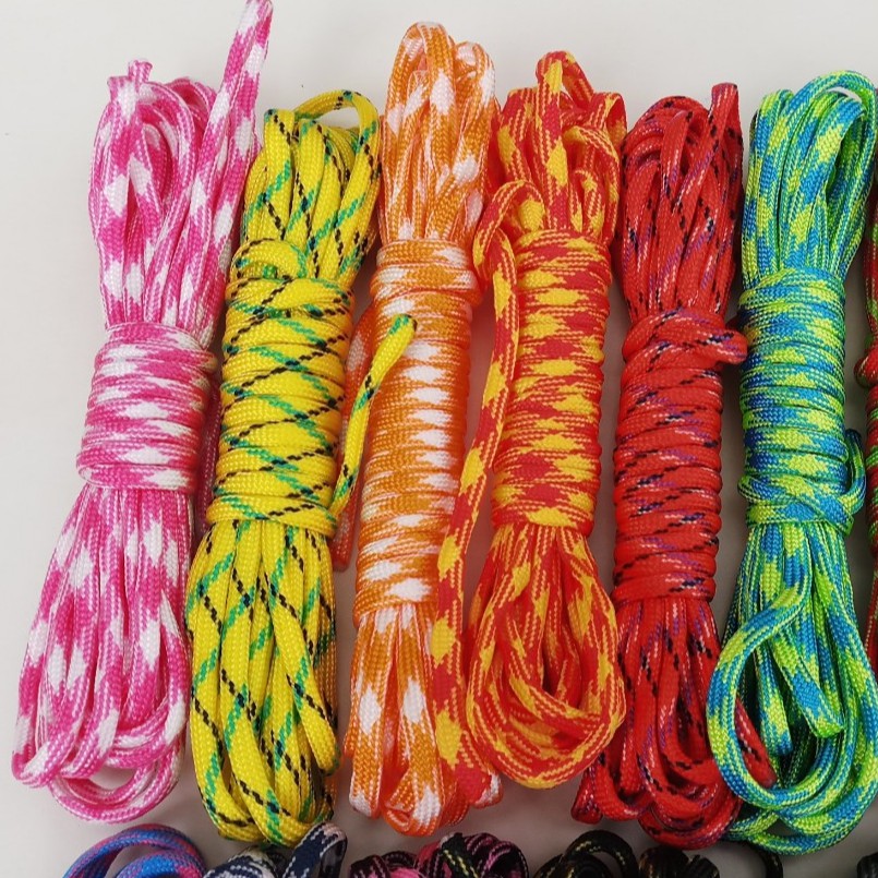 dây dù dây Paracord 7 Lõi 3,5mm -hơi dẹp, dài 5 Mét, 48 mẫu cho khách chon lựa