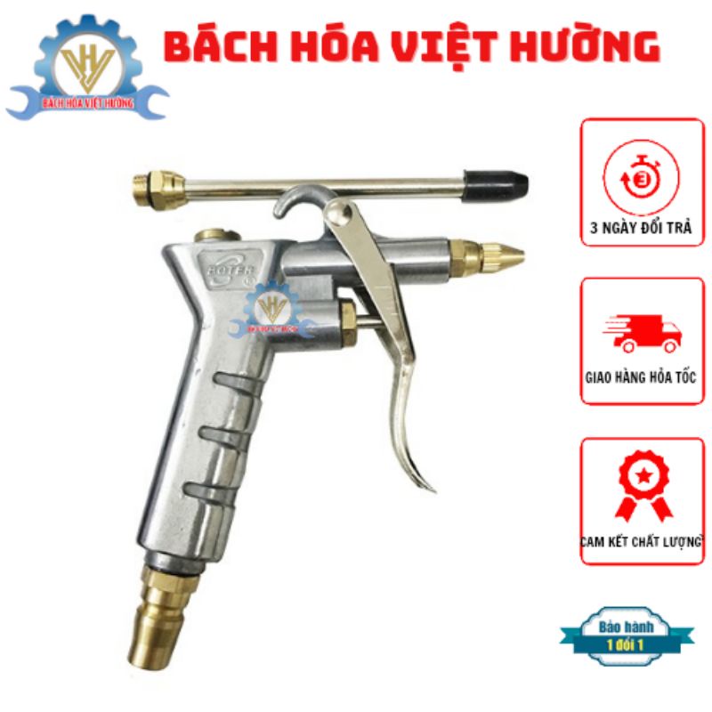 Súng xì khô, xịt bụi khí nén Botter Nhật Bản cao cấp 3 đầu đồng siêu bền - Bách Hóa Việt Hường