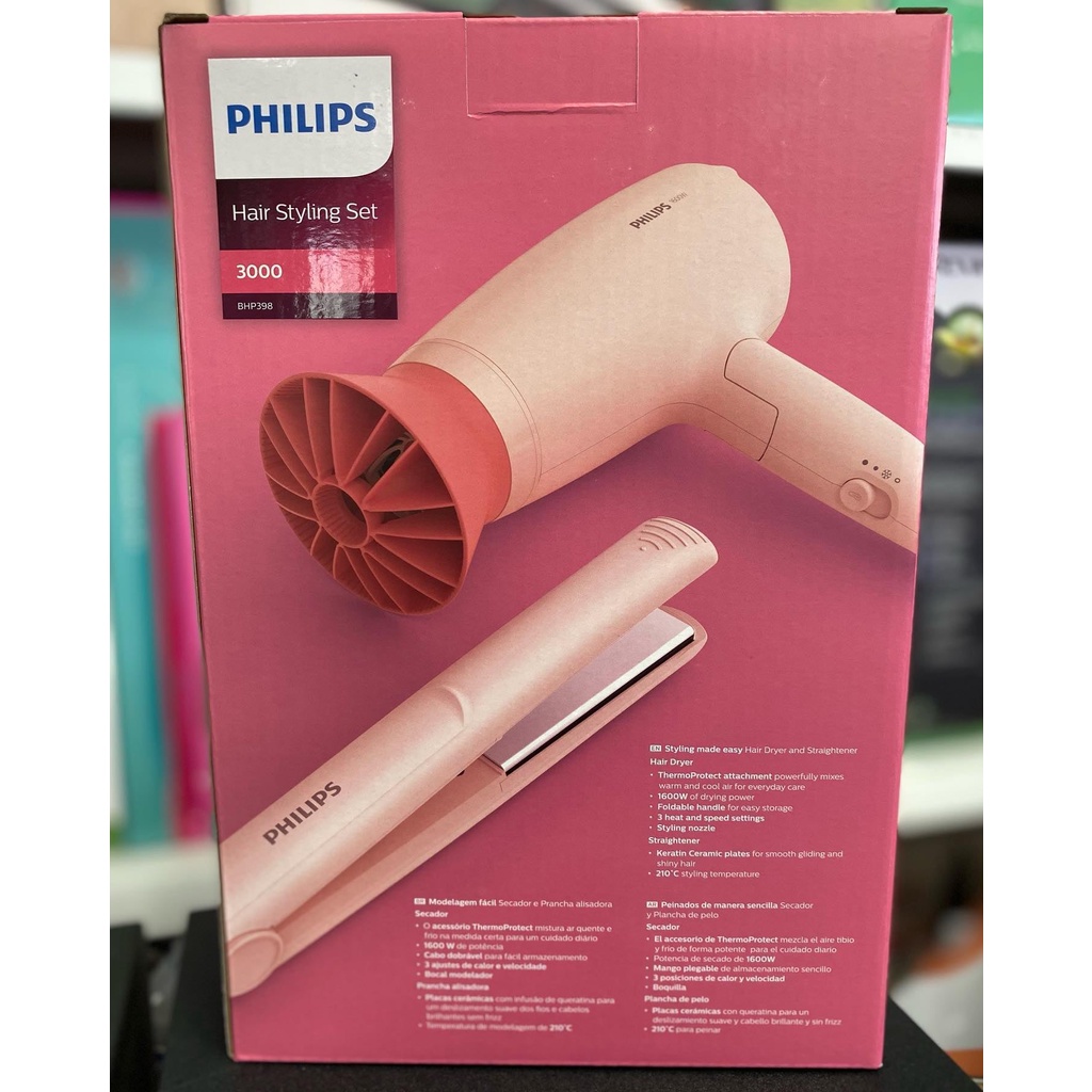 Máy sấy tóc tạo kiểu tóc Philips BHP398 và Philips BHD300 BHD350