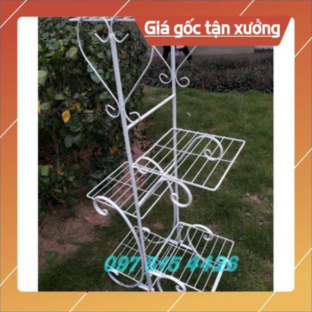 Kệ để cây cảnh 5 tầng bằng sắt đế vuông