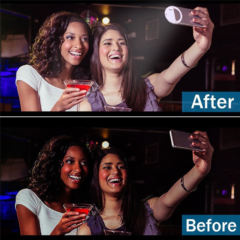 Đèn LED kẹp điện thoại hỗ trợ chụp hình Selfie