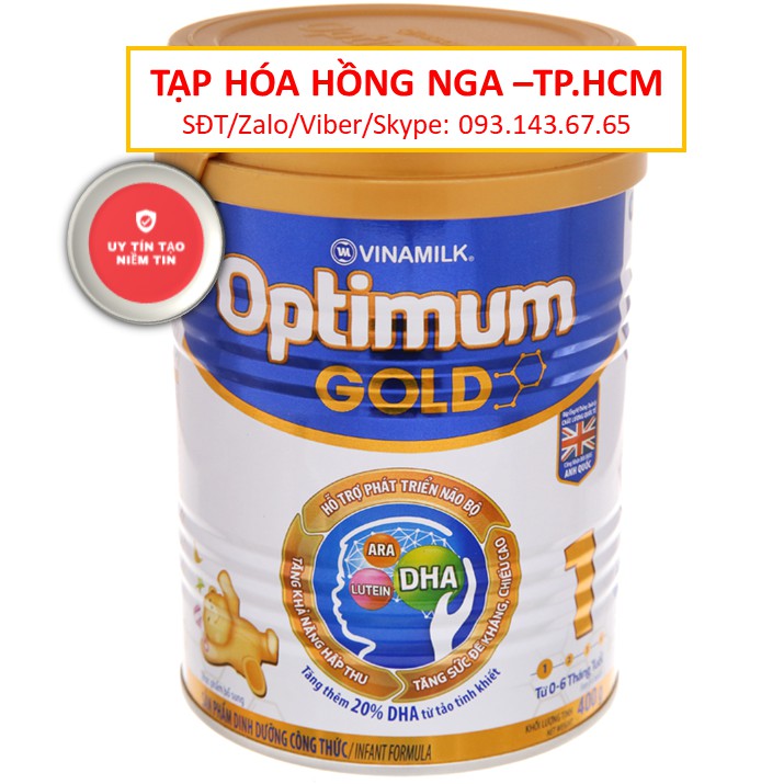 [ Giá Hủy Diệt ] SỮA BỘT OPTIMUM GOLD 1 900G