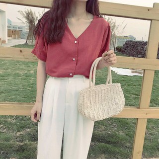 ÁO SƠ MI KIMONO CÚC THẲNG