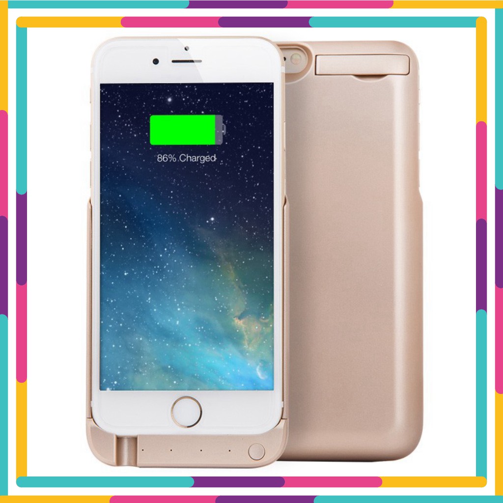 GO' 123' Ốp Lưng Kiêm Pin Sạc Dự Phòng iPhone 6 6S 10.000 mah MỚI