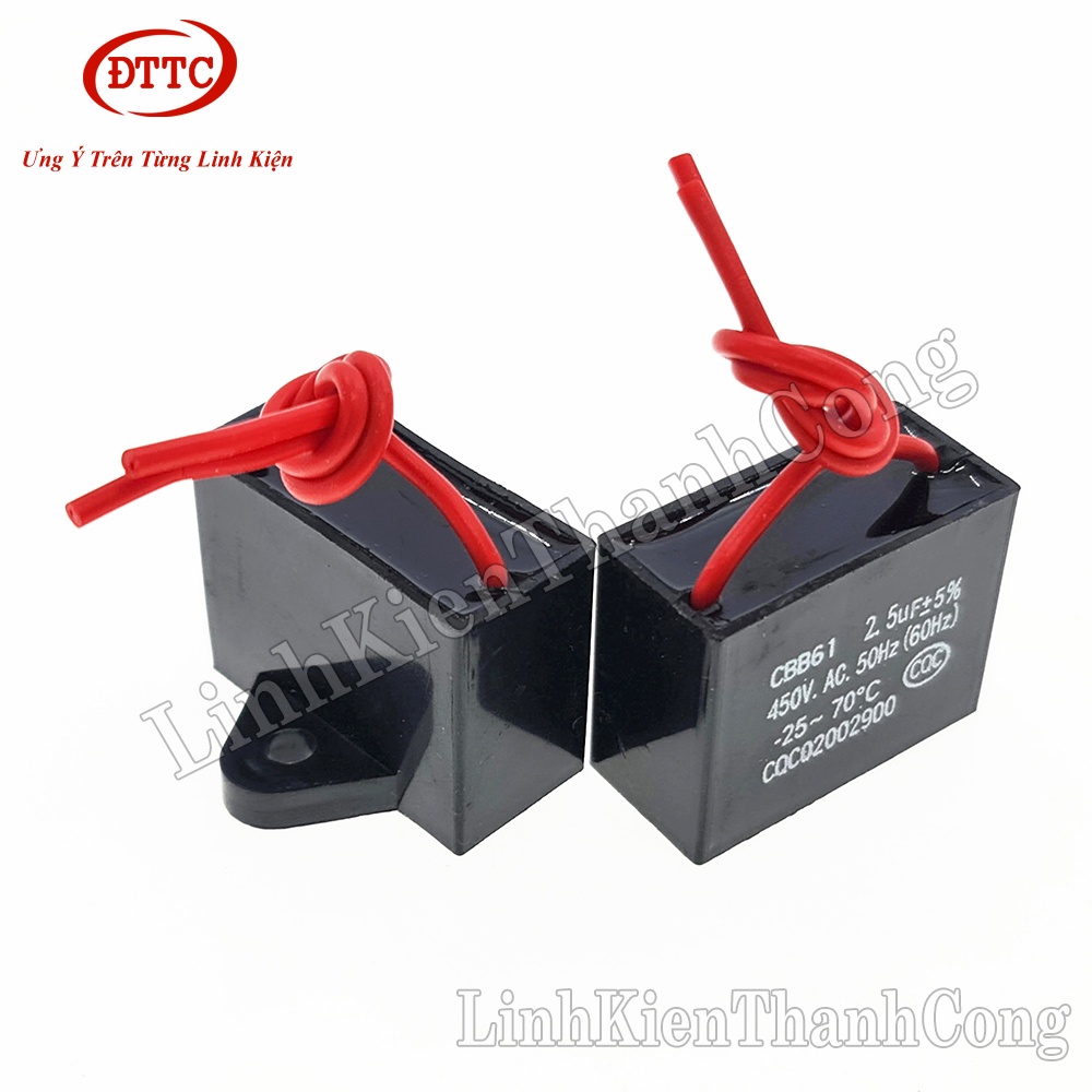 Tụ quạt CBB 2.5uF 450VAC