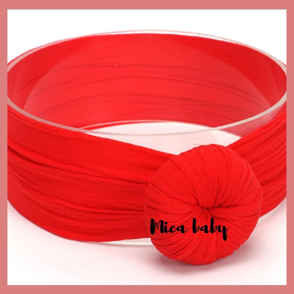 Băng đô thun bản to xoắn ốc siêu cute cho bé gái BD48 Mica Baby
