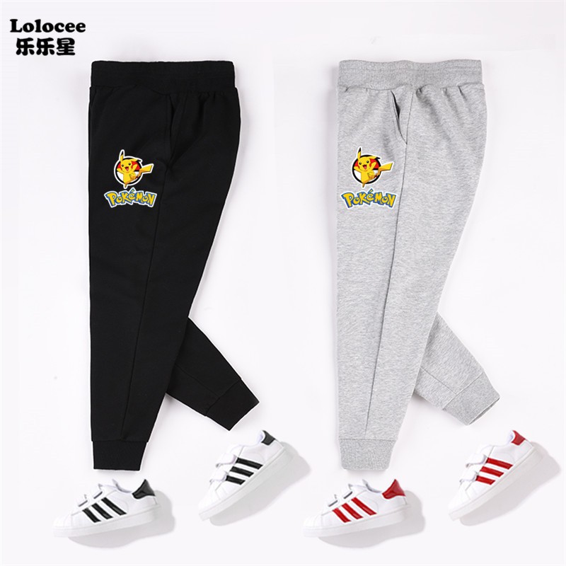 Kids Pokémon detective Pikachu anime Pants Boys long trousers Student casual pants