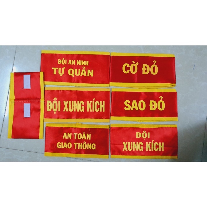 Combo 5 Băng sao đỏ, cờ đỏ, trực tuần, ATGT...