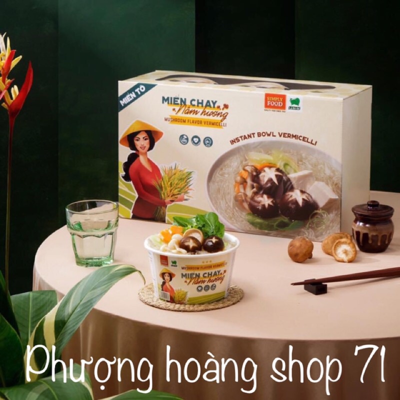 Miến chay nấm hương tô - vermicelli ( 55gx9tô/thùng )