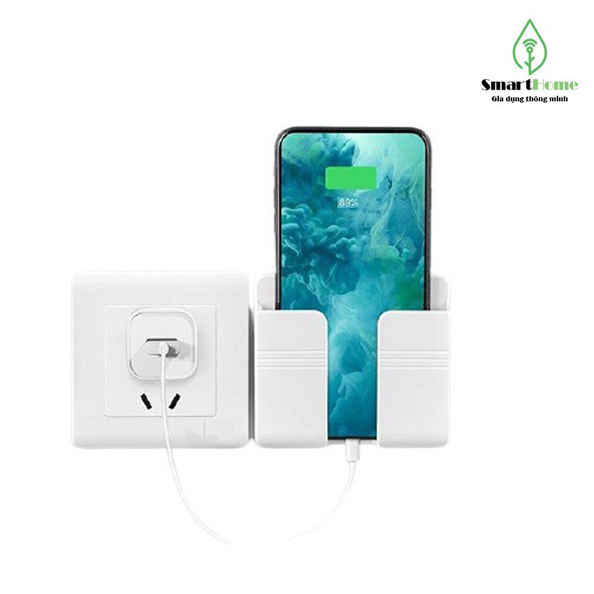 Giá Sạc Điện Thoại Dán Tường, Kệ Dán Tường Để Điều Khiển Tivi, Điều Hòa,.... Đi Kèm Miếng Dán Siêu Dính | BigBuy360 - bigbuy360.vn