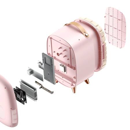 Tủ Lạnh Mini Bảo Quản Mỹ Phẩm Cao Cấp Dung tich 13L Baseus , Tích Hợp Gương Đèn LED tiện dụng , dễ dàng mang đi du lịch