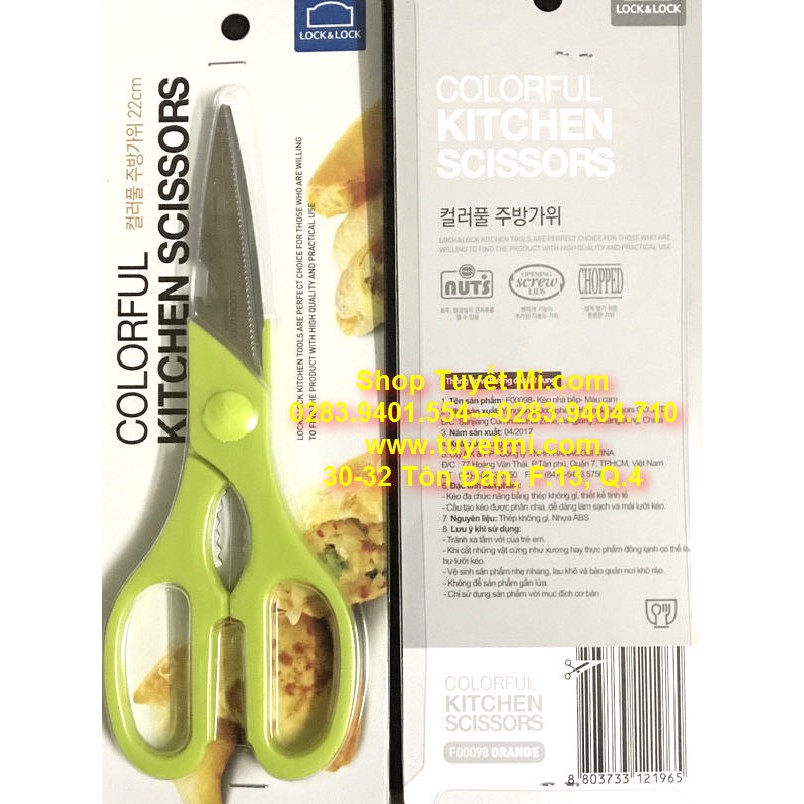 Kéo bếp đa năng Multi Kitchen Scissors Lock n Lock F00098