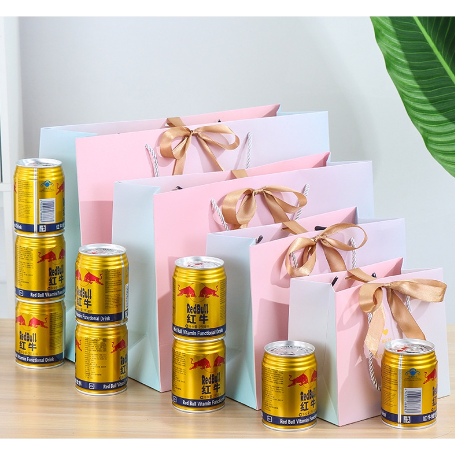 1 Túi Giấy Đựng Quà Tặng Sinh Nhật, Đám Cưới Có Tay Cầm Và Nơ