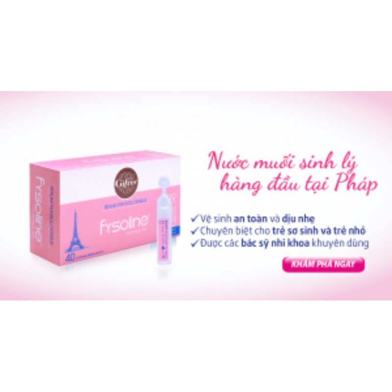 (Hàng nhập chính hãng)Fysoline ositonic (hồng/ hộp 40 ống )