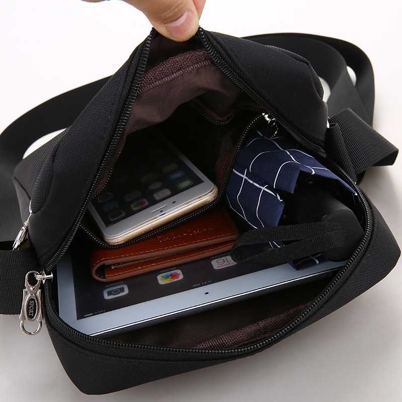 Túi Nam Đeo Chéo Mini Bag LEO Vải Oxford Cao Cấp Chống Nước Nhiều Ngăn Đa Năng T25 | BigBuy360 - bigbuy360.vn