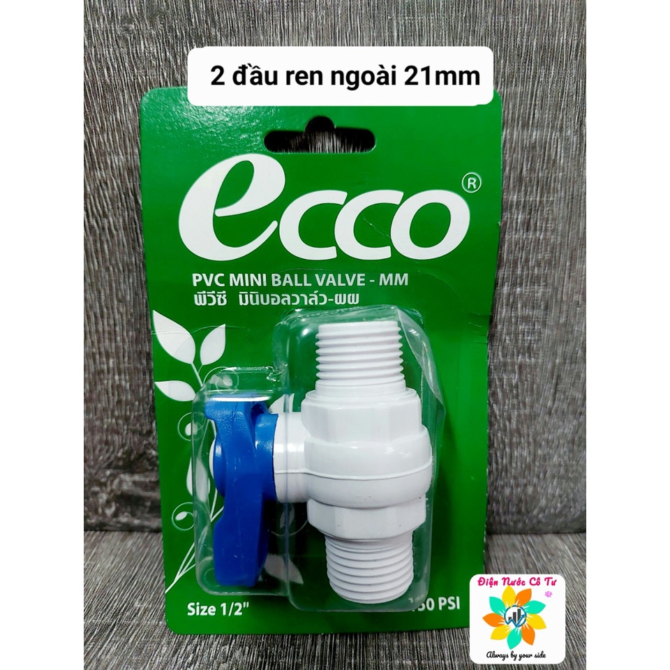 Van khóa nước Ecco phi 21 các loại nhập khẩu Thái Lan