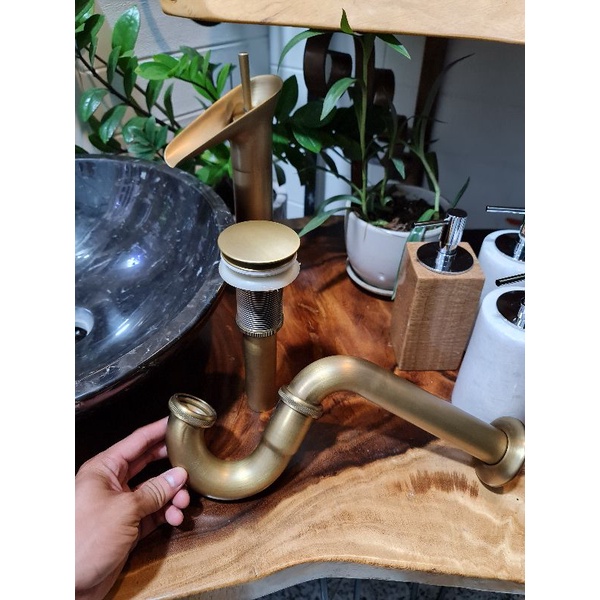 Xả lavabo đồng cổ điển - Xiphong nhấn lớn