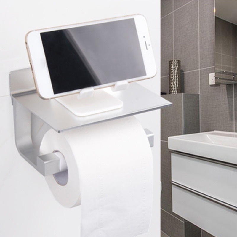 Giá Đỡ Cuộn Giấy Vệ Sinh Gắn Tường Đa Năng Chống Thấm Nước